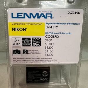 Lenmar Li-Ion Camera Battery Compatible with Nikon Cool pix DLZ319Nix